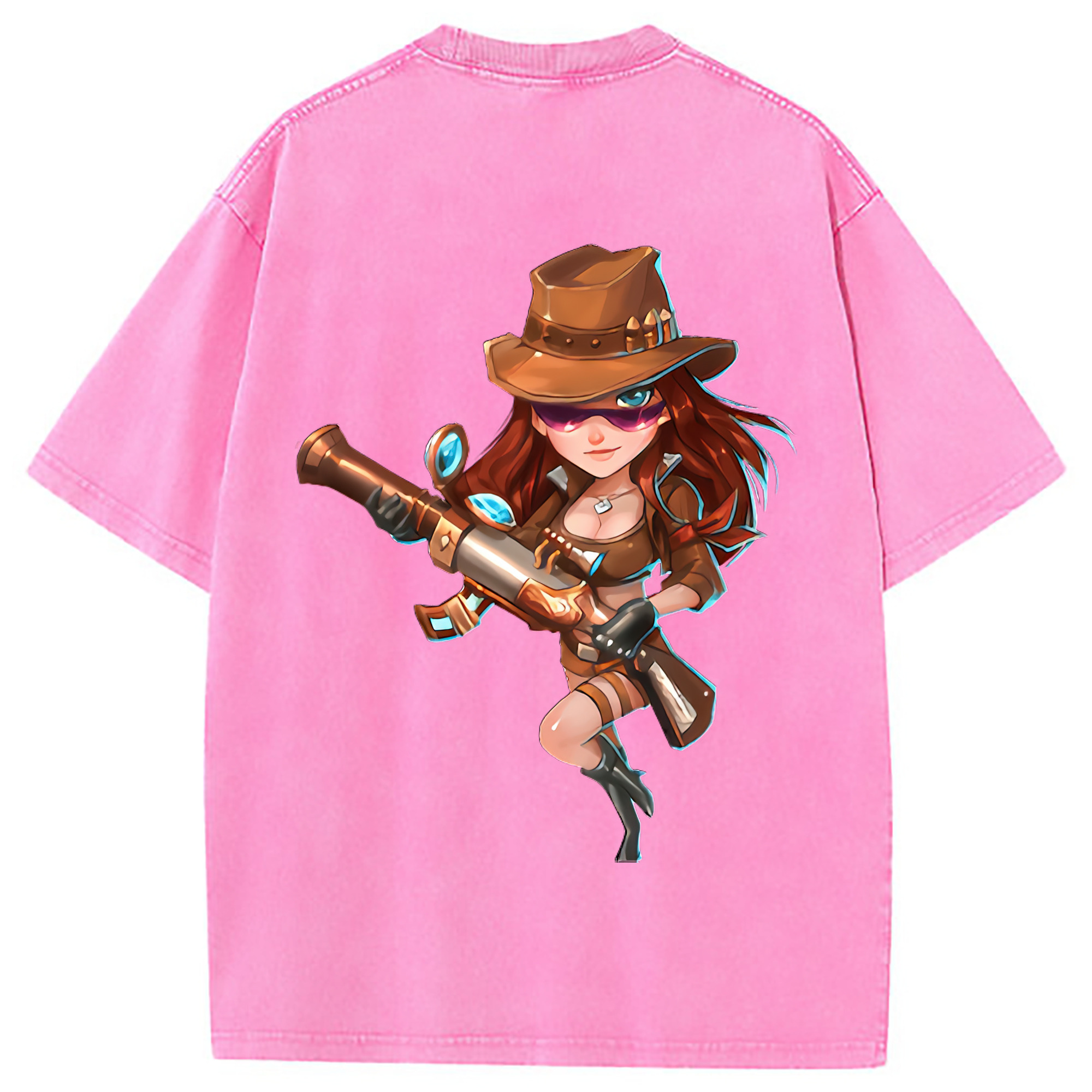 （画像用） リーグ・オブ・レジェンド League of Legends LOL 綿100% ヴィンテージ風 半袖Tシャツ（背面プリント）